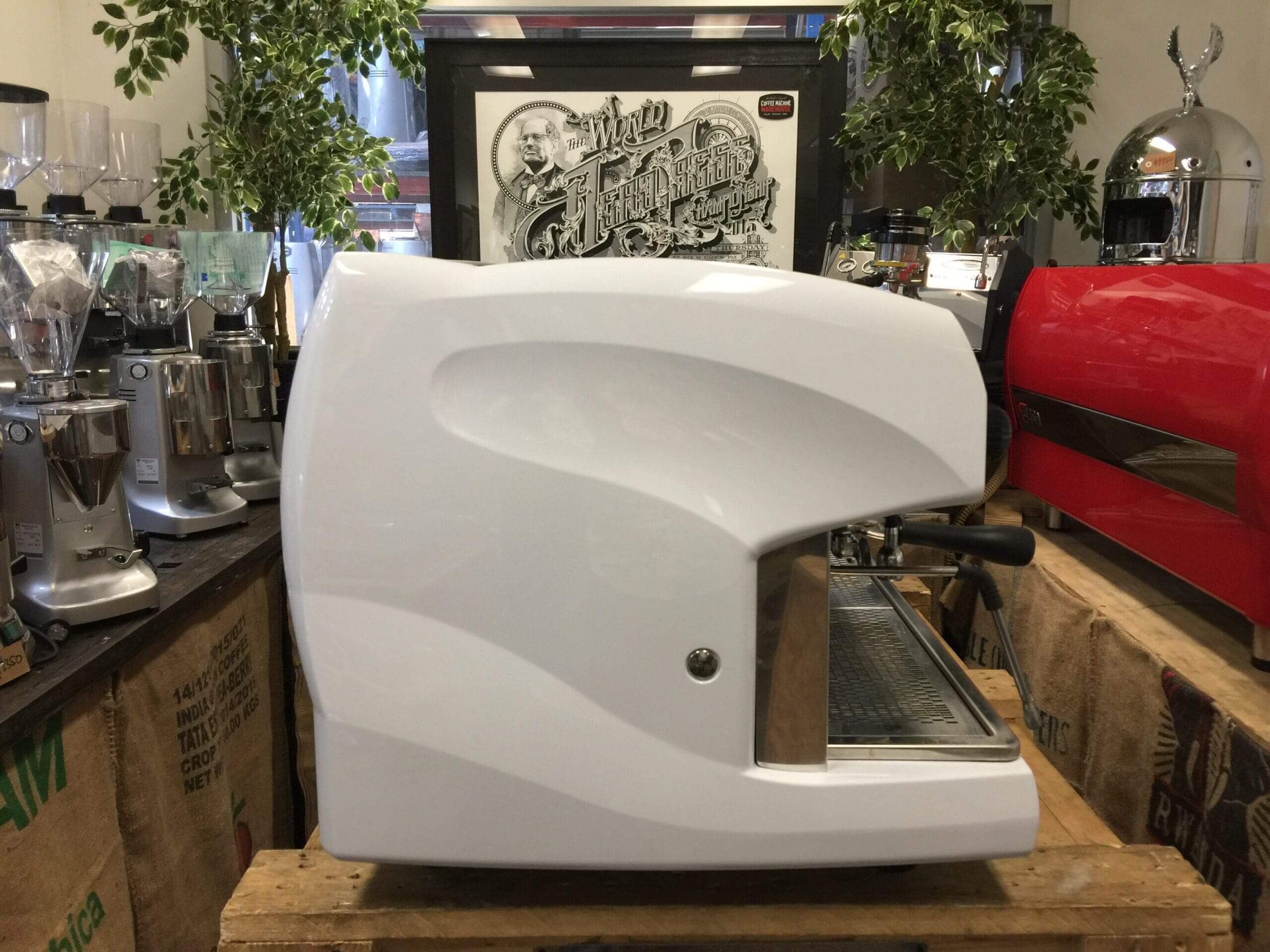 Wega Polaris Low Cup - 3 Group Commercial Espresso Machine - White