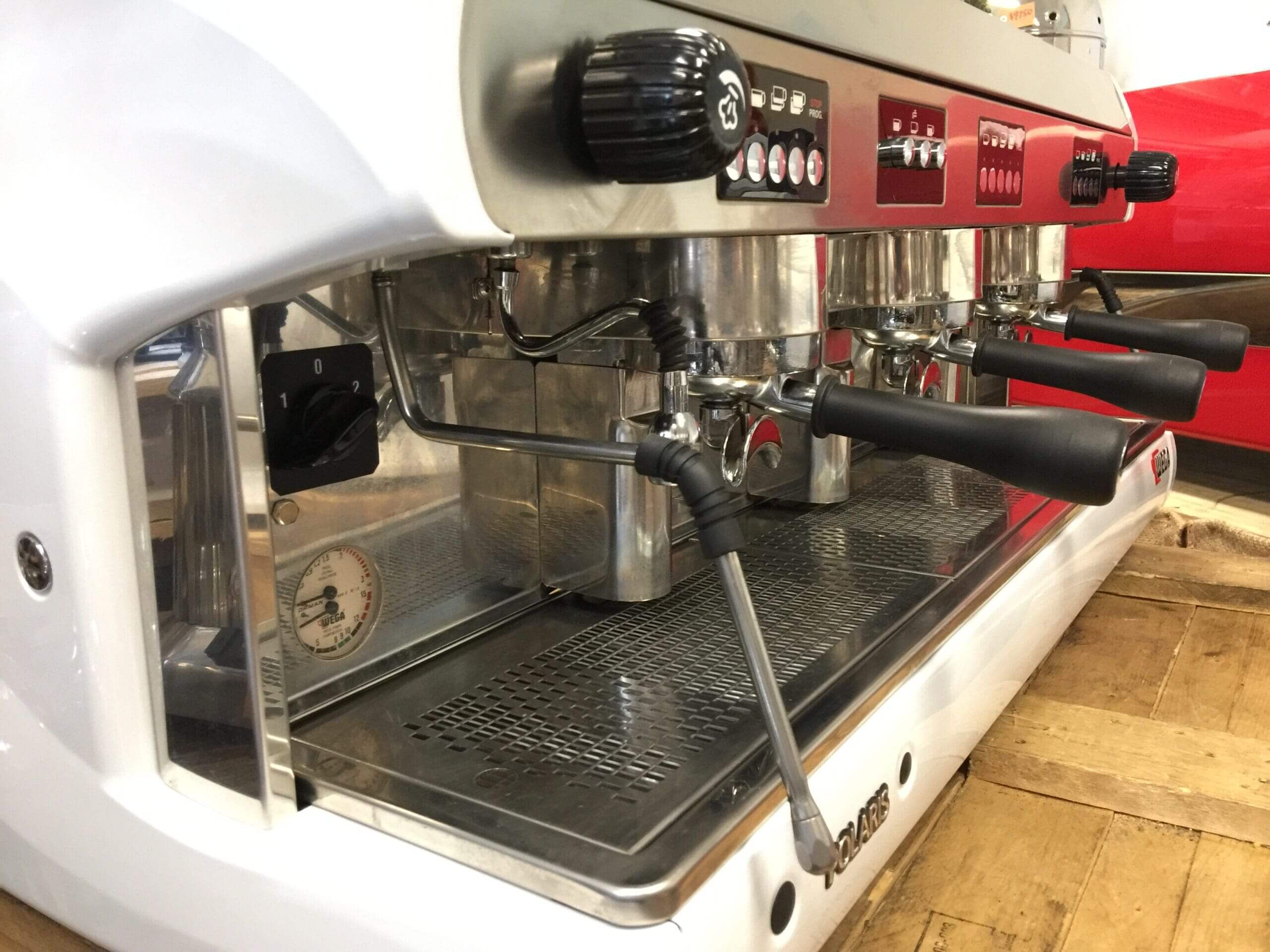 Wega Polaris Low Cup - 3 Group Commercial Espresso Machine - White