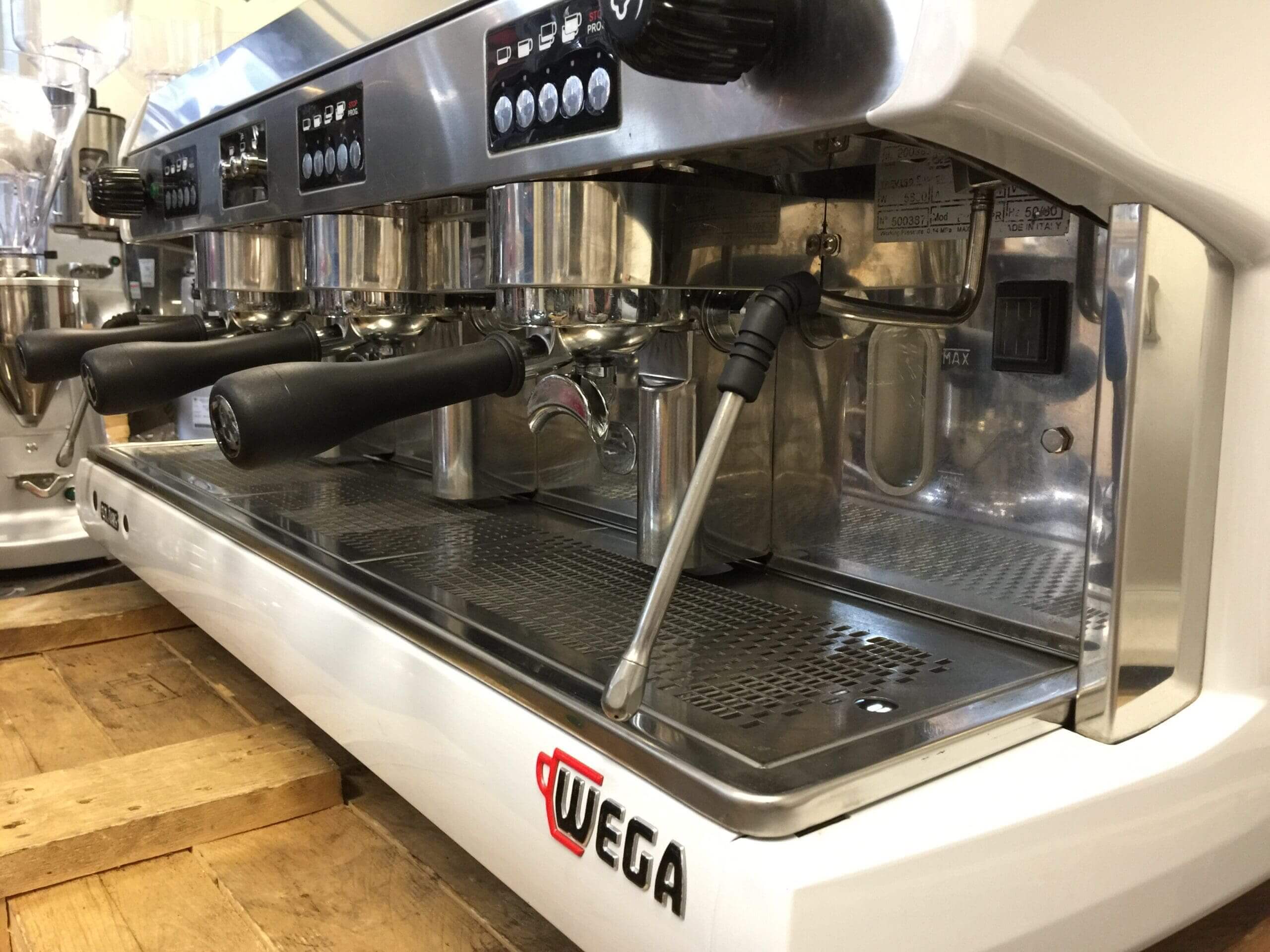 Wega Polaris Low Cup - 3 Group Commercial Espresso Machine - White
