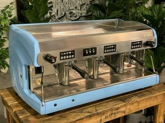 Wega Polaris Baby - 3 Group Commercial Espresso Machine - Blue
