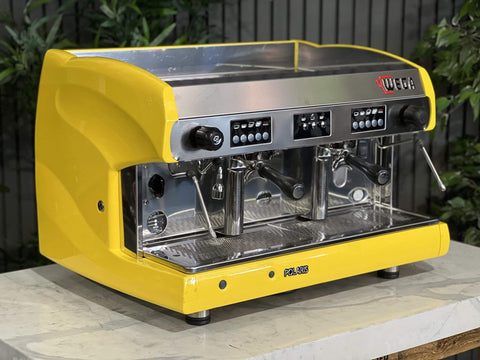 Wega Polaris High Cup - 2 Group Commercial Espresso Machine - Yellow