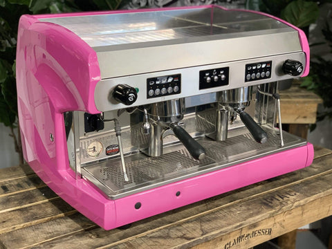Wega Polaris Low Cup Hot - 2 Group Commercial Espresso Machine - Pink