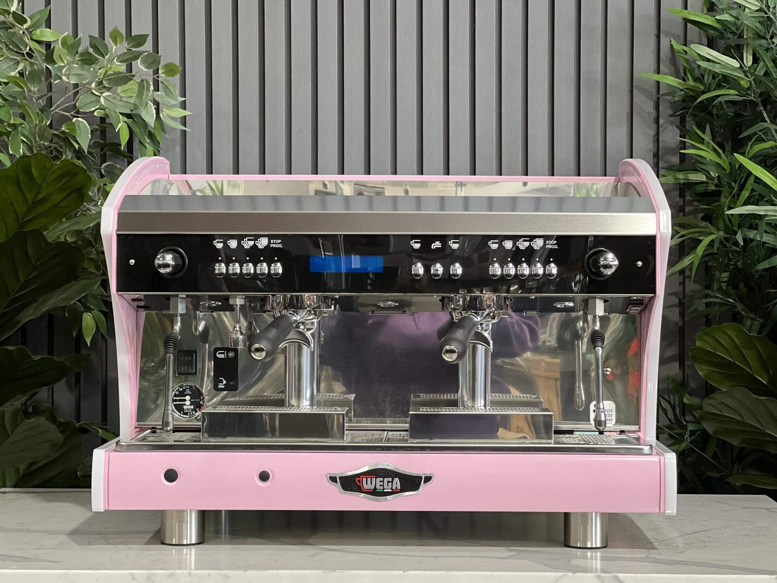 Wega Polaris Tron - 2 Group Commercial Espresso Machine - Pink Lily