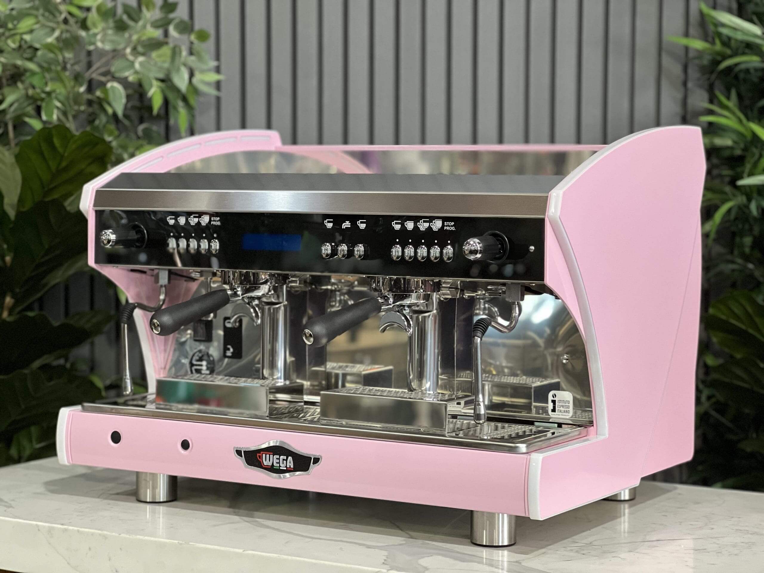Wega Polaris Tron - 2 Group Commercial Espresso Machine - Pink Lily