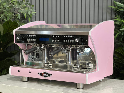 Wega Polaris Tron - 2 Group Commercial Espresso Machine - Pink Lily