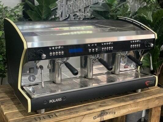 Wega Polaris Tron - 3 Group Commercial Espresso Machine - Black