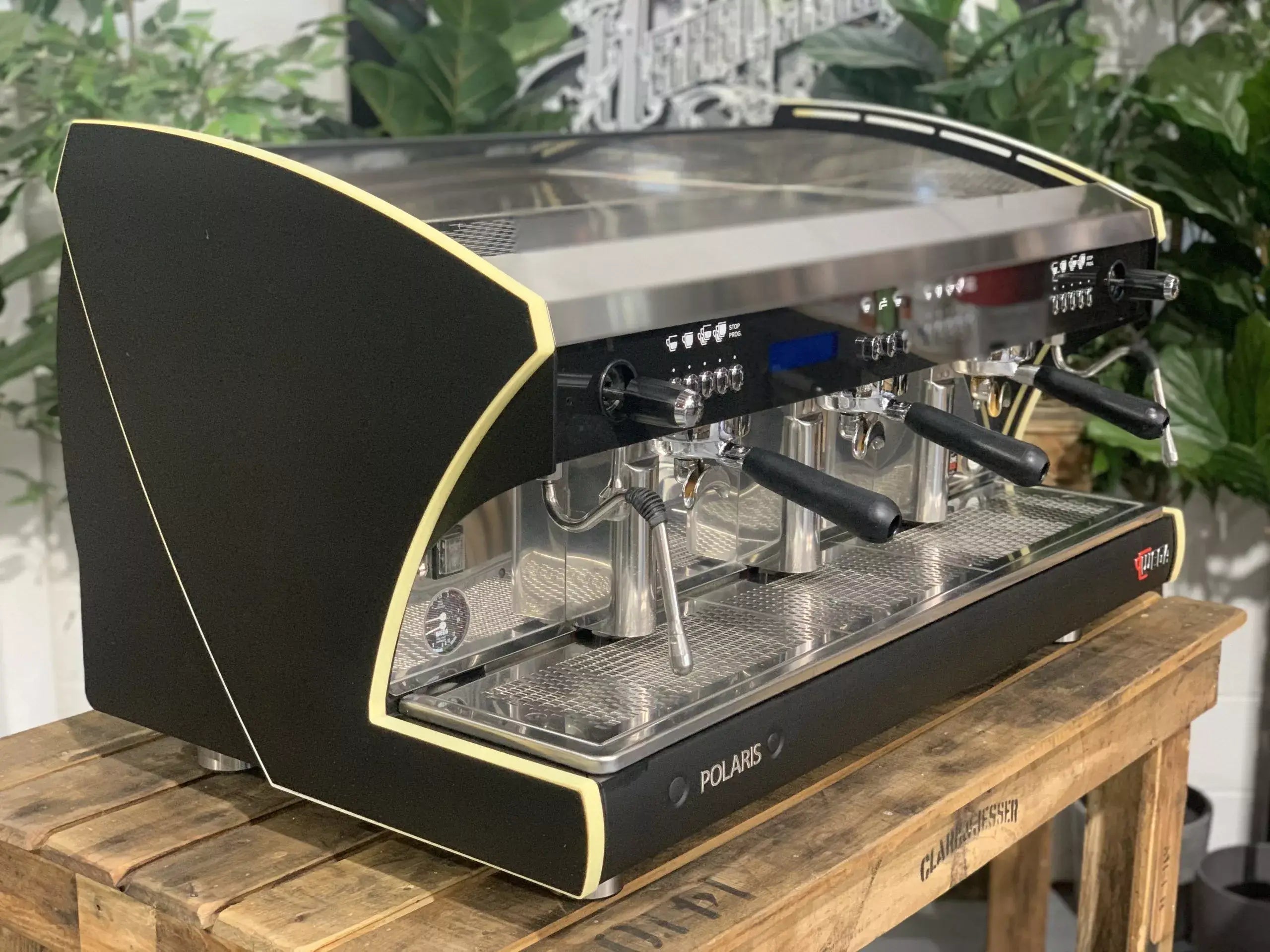Wega Polaris Tron - 3 Group Commercial Espresso Machine - Black