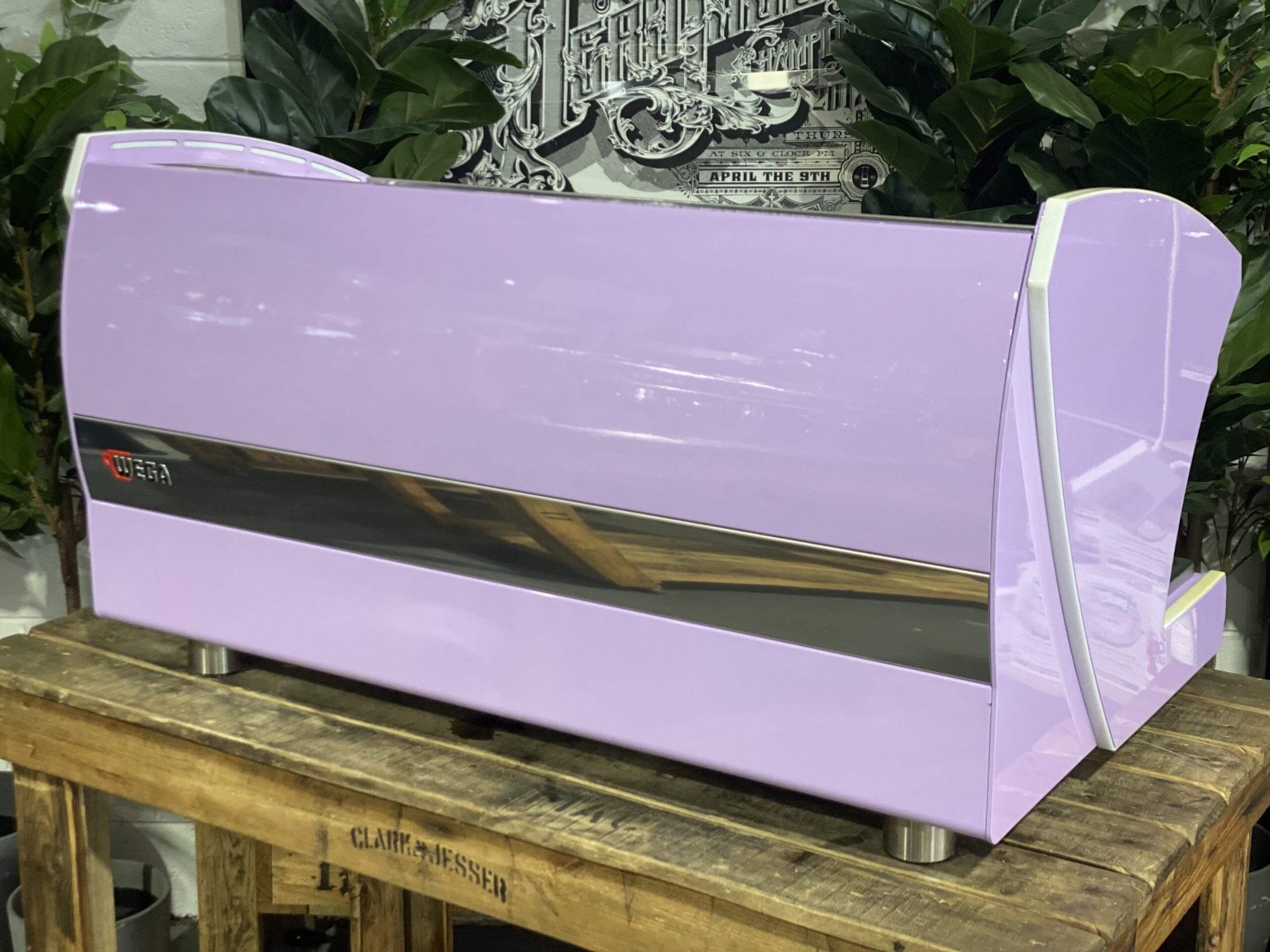Wega Polaris Tron - 3 Group Commercial Espresso Machine - Lilac