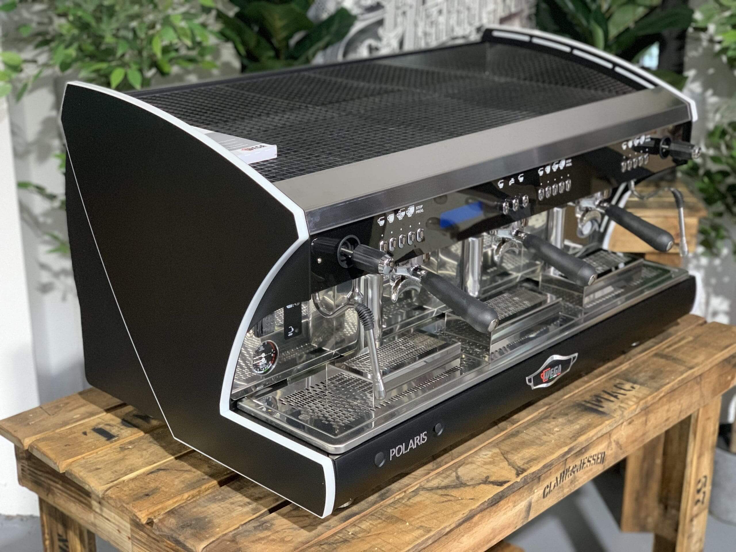 Wega Polaris Tron - 3 Group Commercial Espresso Machine - Black