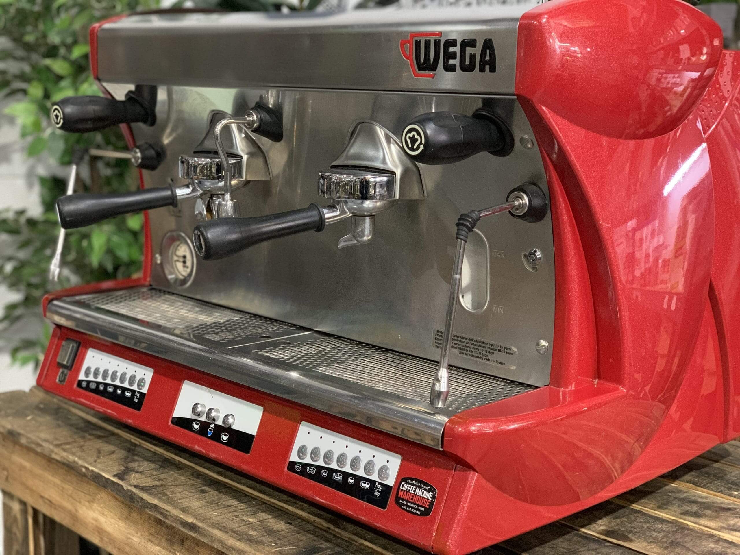 Wega Vela - 2 Group Commercial Espresso Machine - Red
