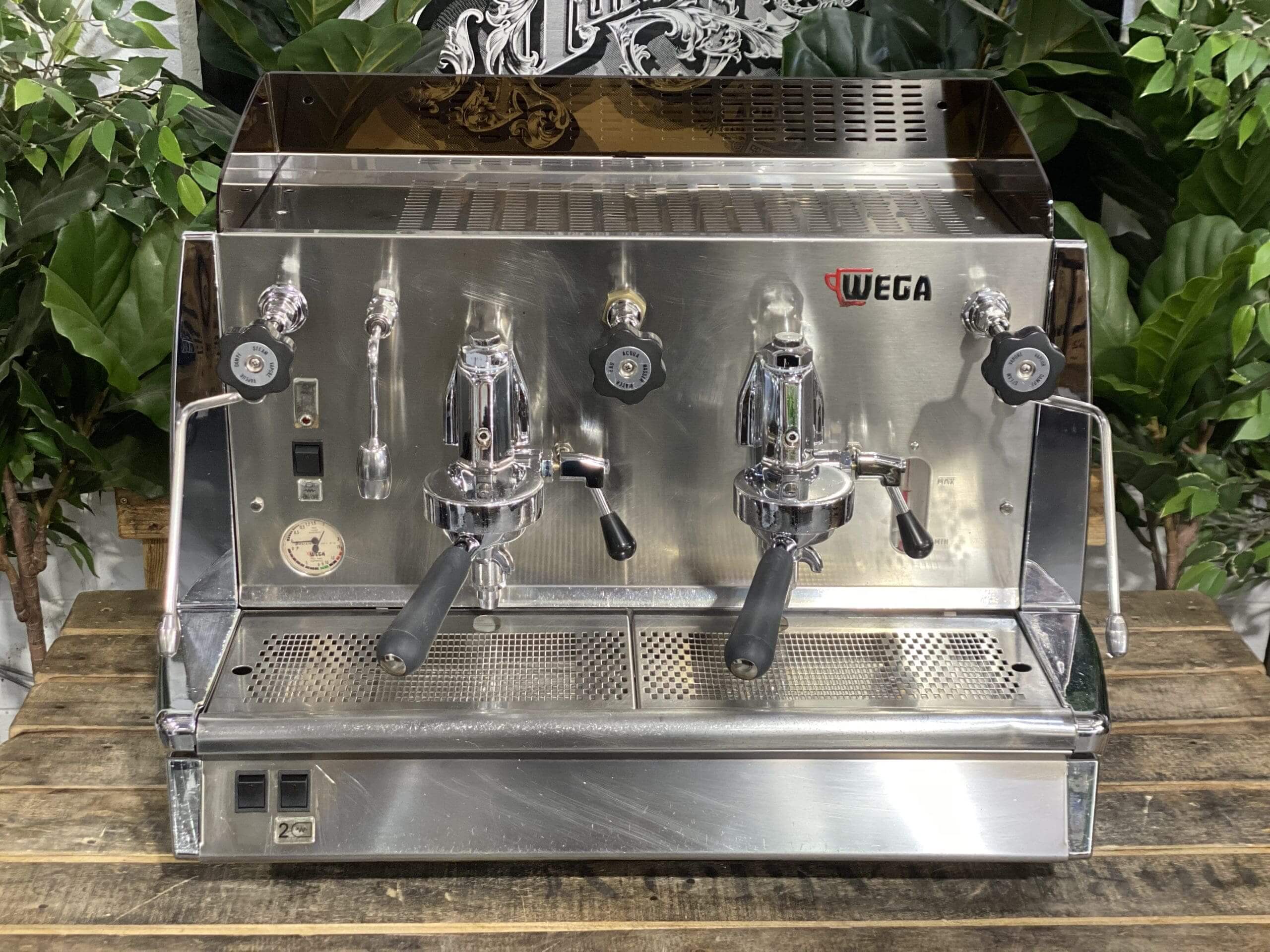 Wega Vela Vintage - 2 Group Commercial Espresso Machine - Chrome