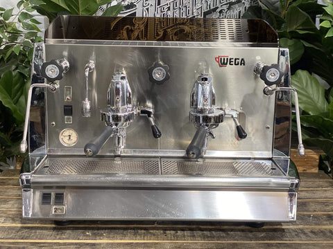 Wega Vela Vintage - 2 Group Commercial Espresso Machine - Chrome
