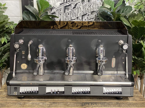 Wega Vela Vintage - 3 Group Commercial Espresso Machine - Black