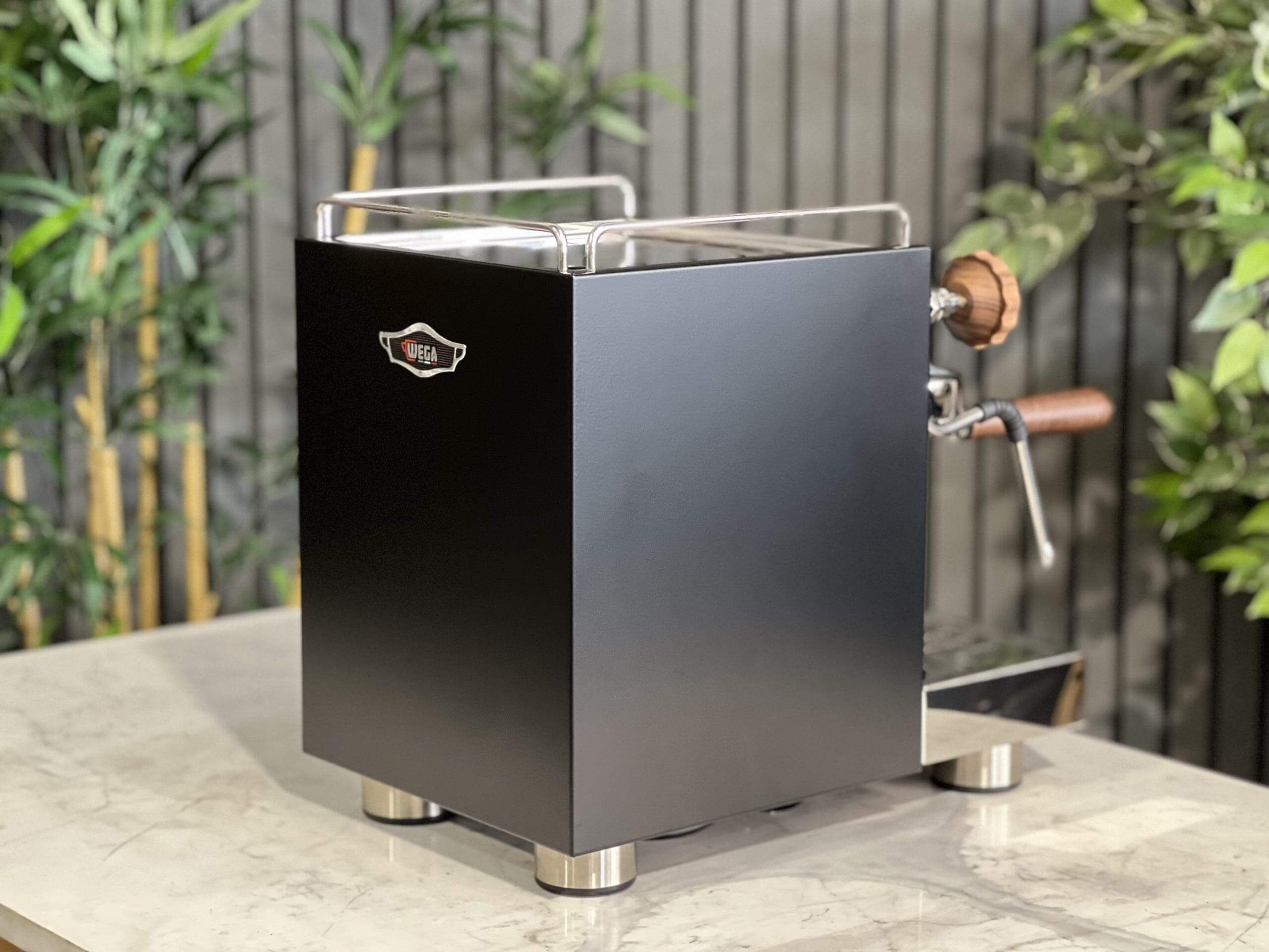 Wega W Mini Black - 1 Group Commercial Espresso Machine - Timber