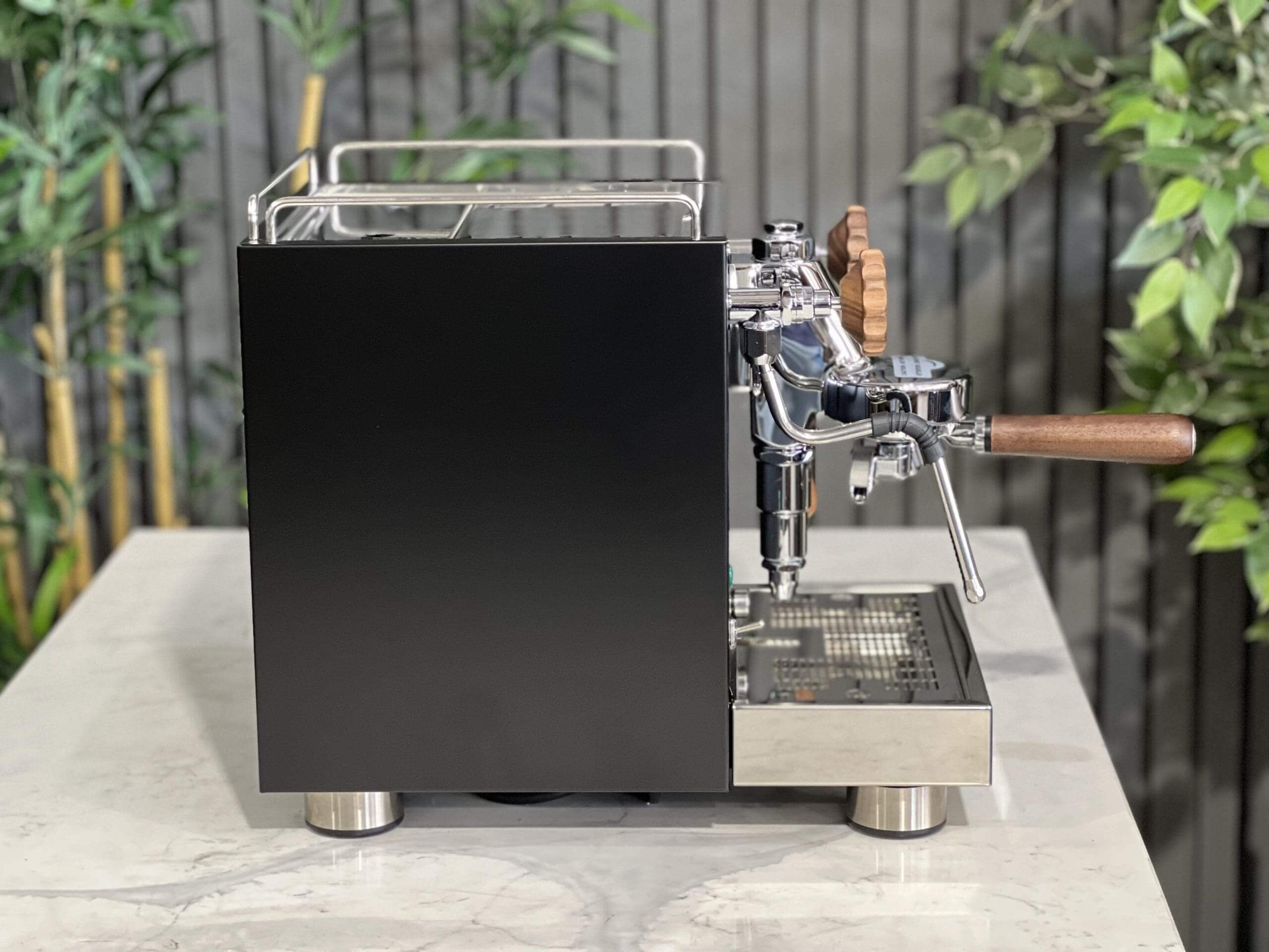 Wega W Mini Black - 1 Group Commercial Espresso Machine - Timber