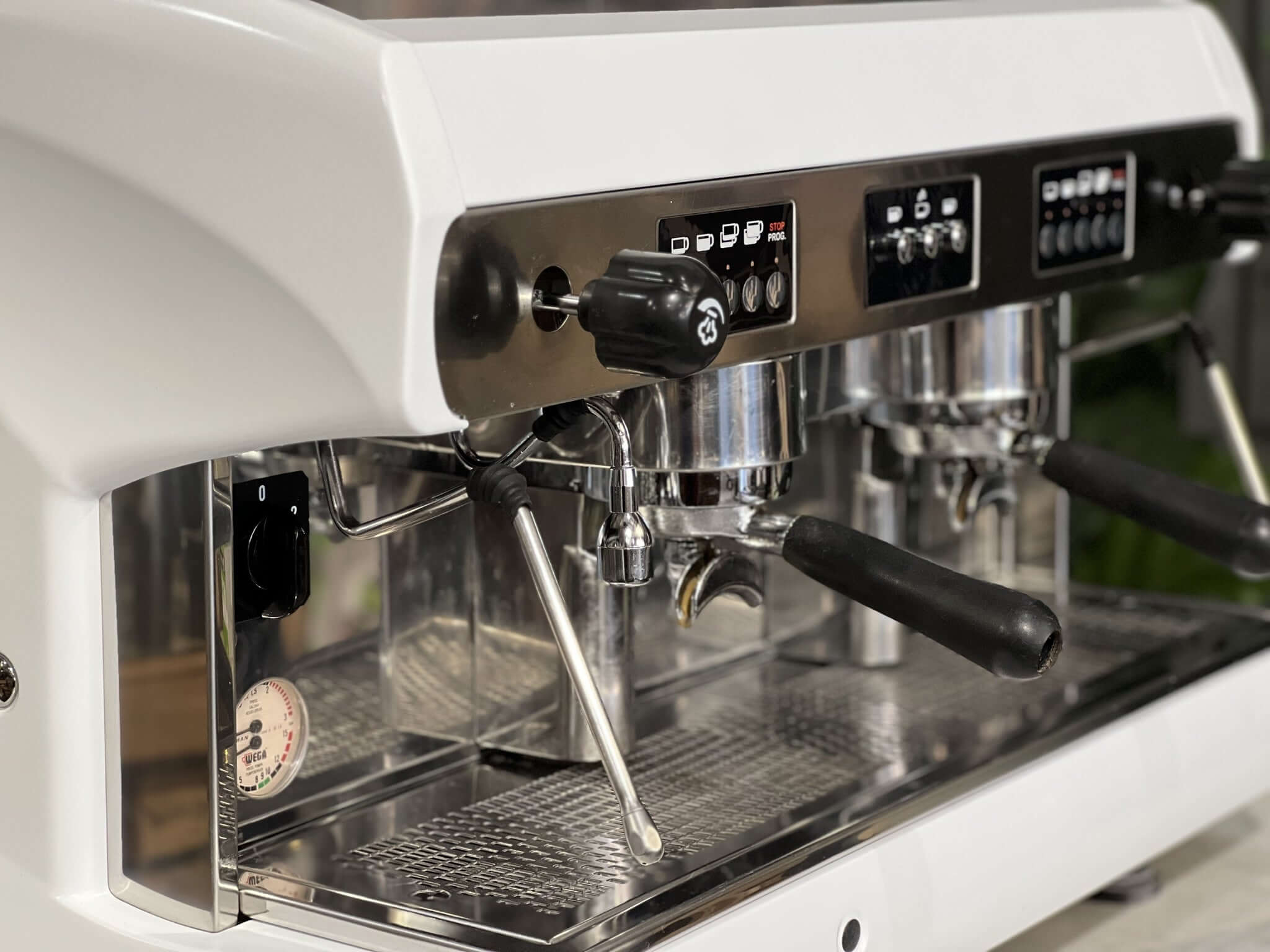 Wega Polaris Low Cup - 2 Group Commercial Espresso Machine - White
