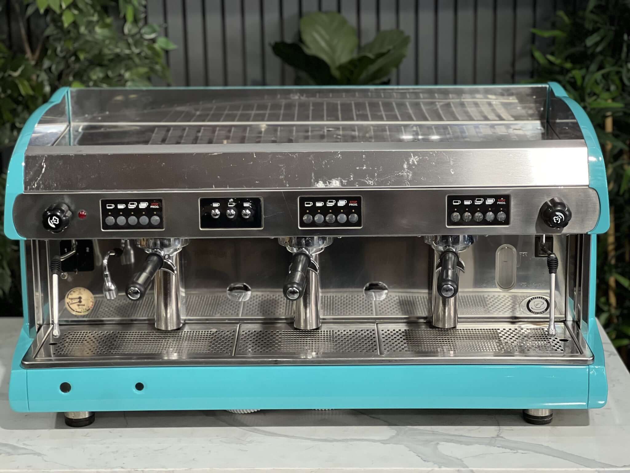 Wega Polaris High Cup - 3 Group Commercial Espresso Machine - Aqua