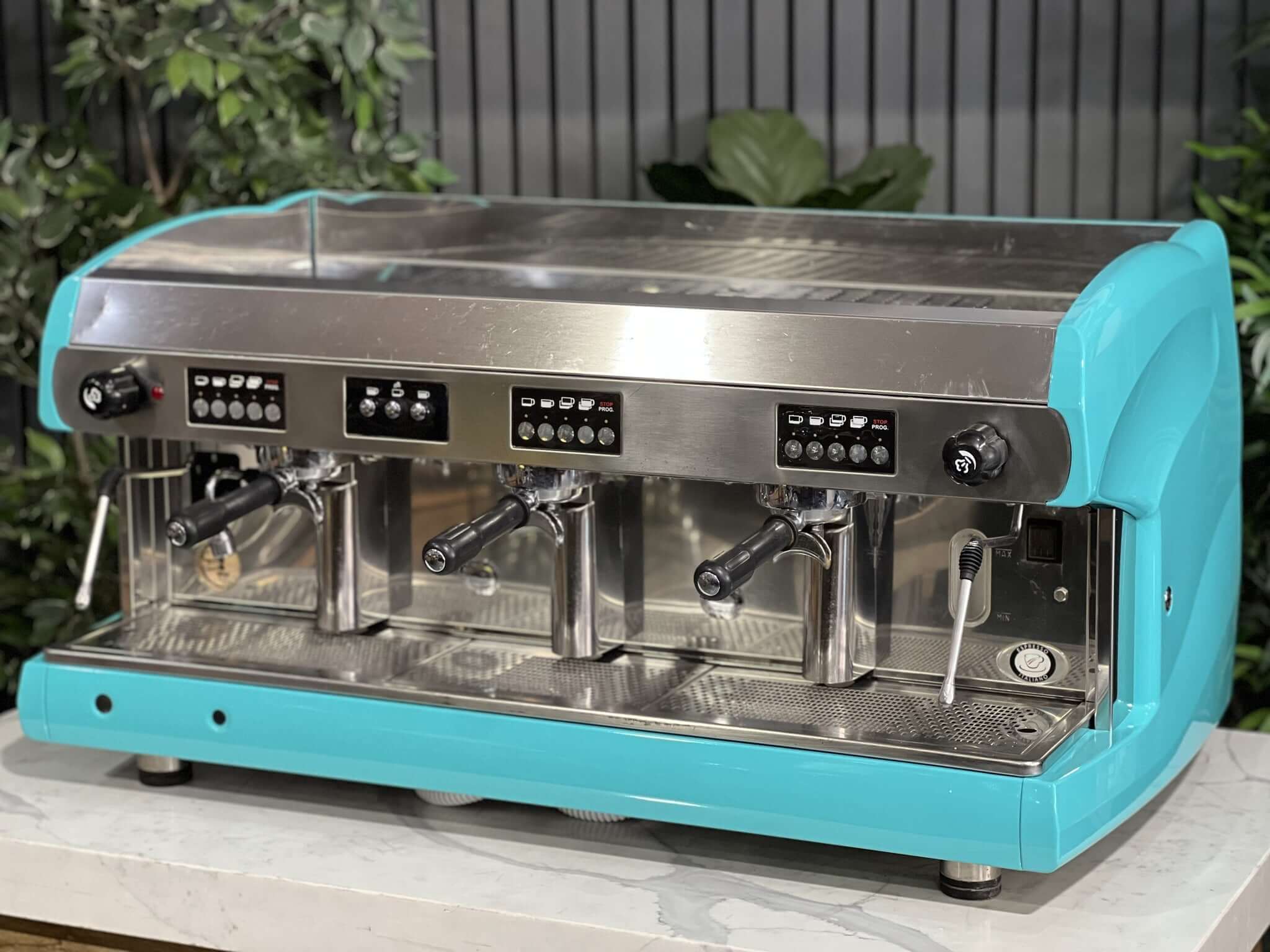 Wega Polaris High Cup - 3 Group Commercial Espresso Machine - Aqua