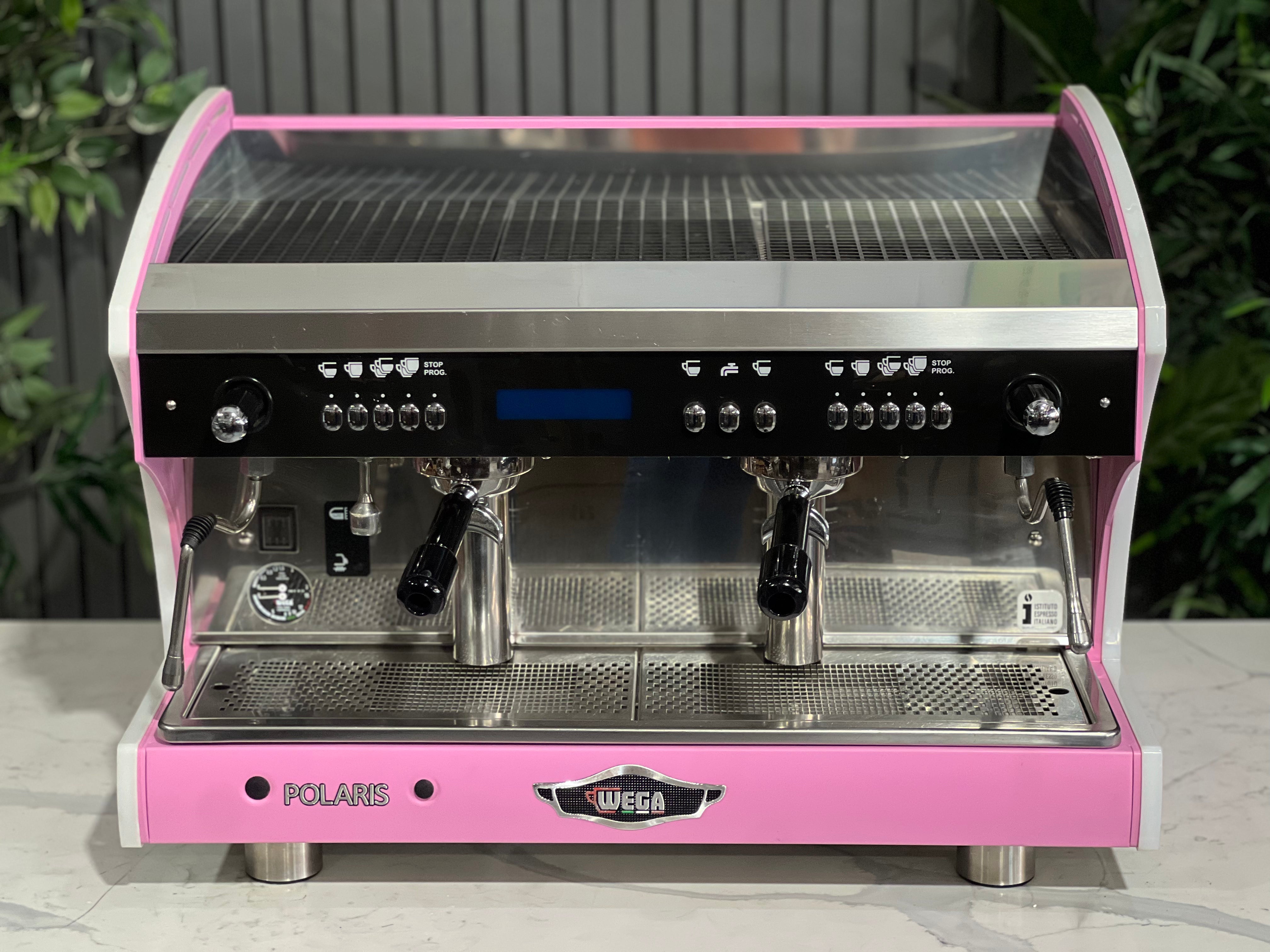 Wega Polaris Tron - 2 Group Commercial Espresso Machine - Pink