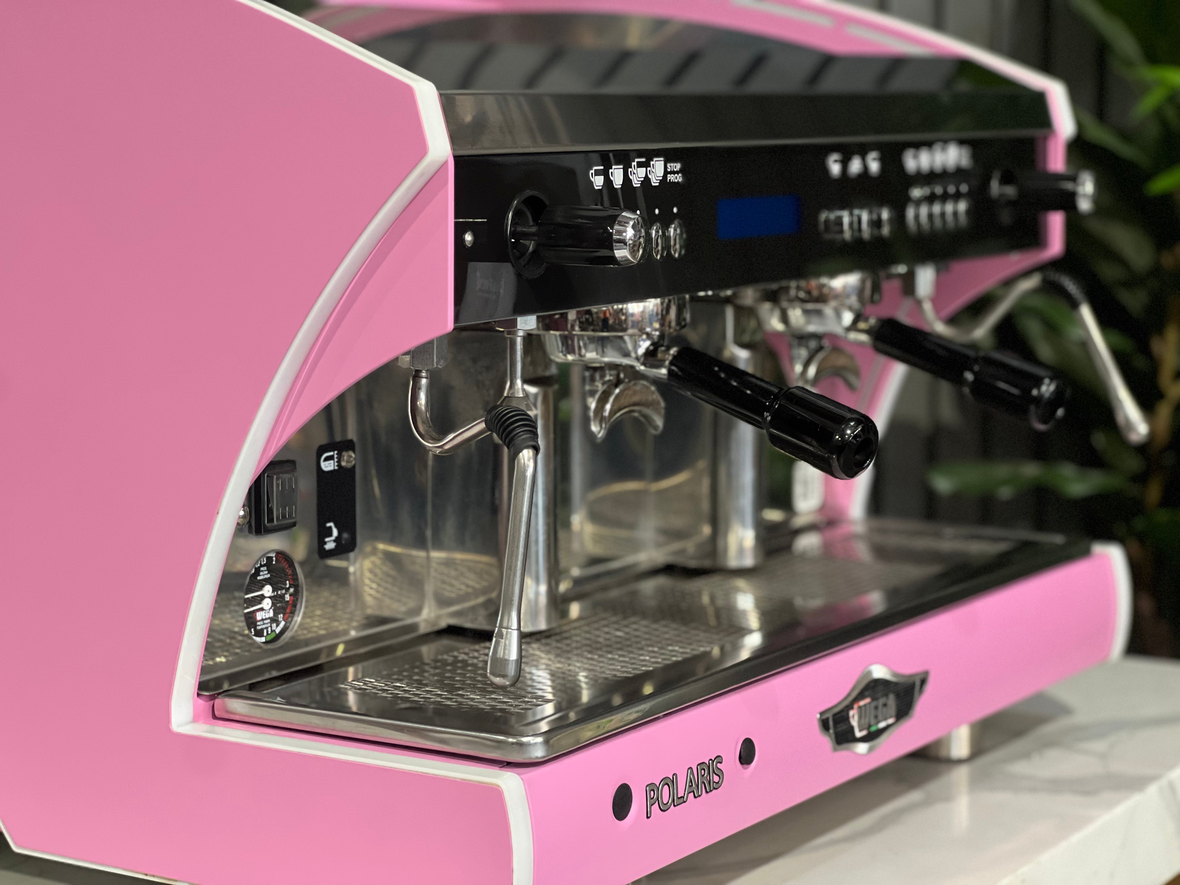 Wega Polaris Tron - 2 Group Commercial Espresso Machine - Pink