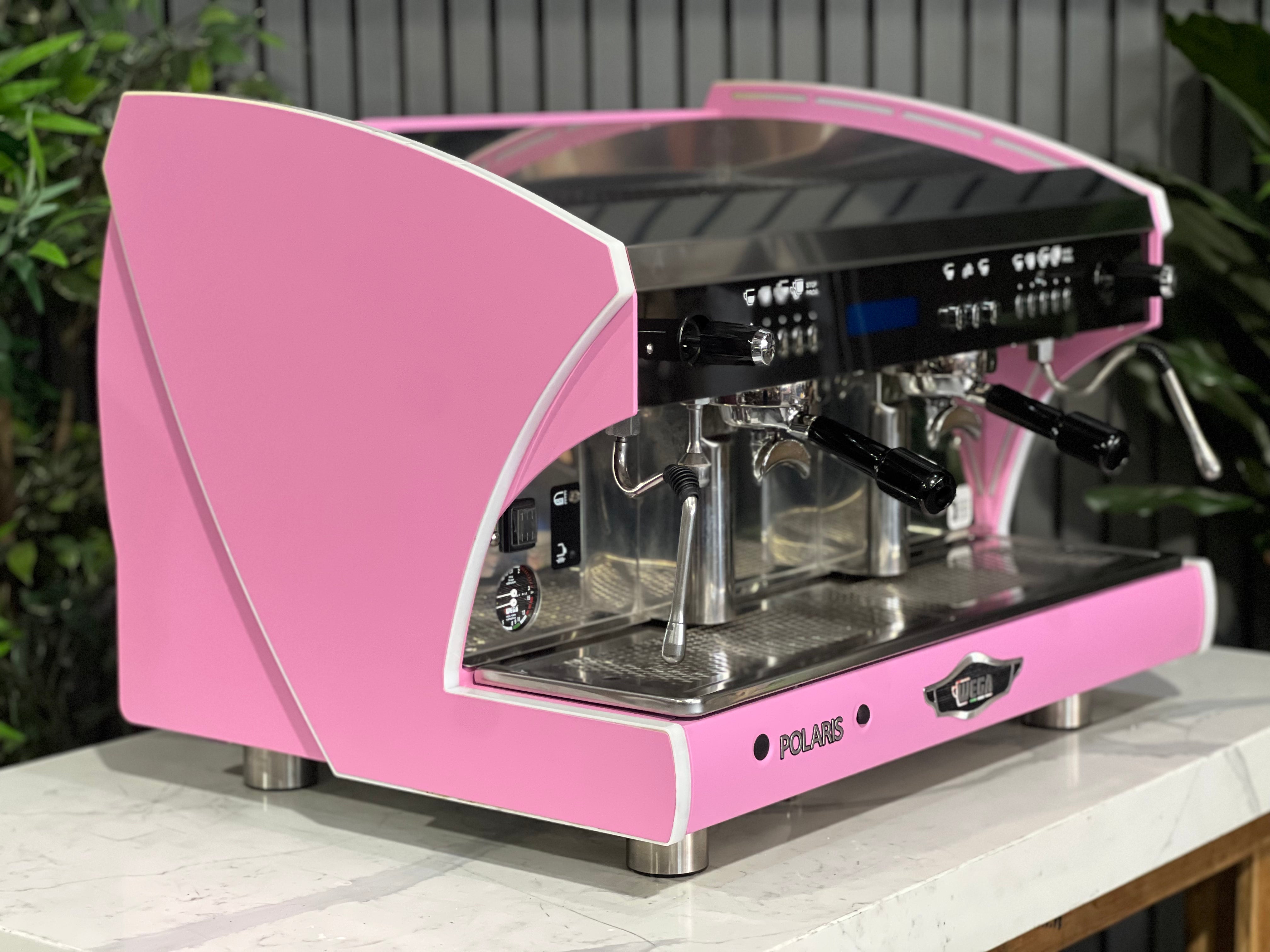 Wega Polaris Tron - 2 Group Commercial Espresso Machine - Pink