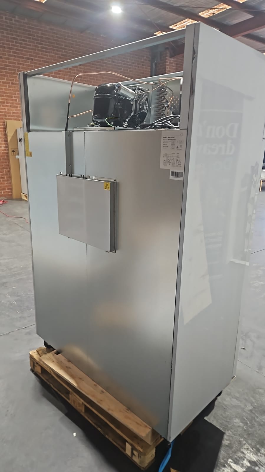 AG 1300 Litre Upright Double Door Stainless Steel Door Fridge GNX1400TN - Showroom Stock