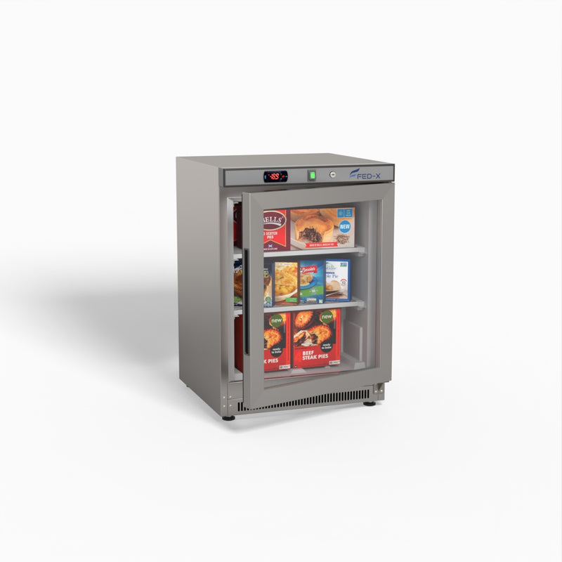 Thermaster Stainless Steel Upright Static Display Freezer XF200SG