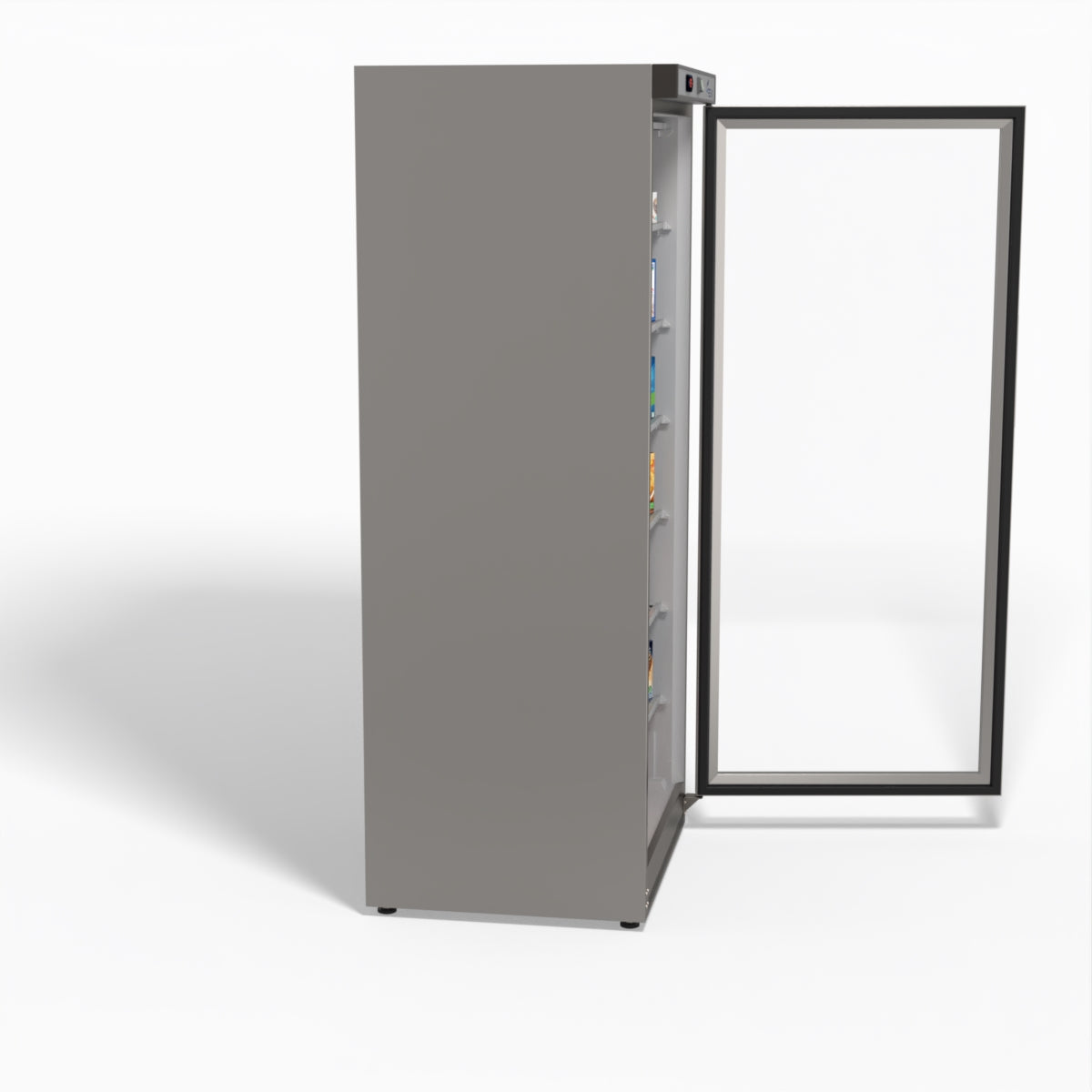 Thermaster Stainless Steel Upright Static Display Freezer XF600SG