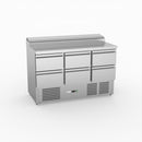 FED-X Six Drawer Salad Prep Fridge XGNS1300D-6D