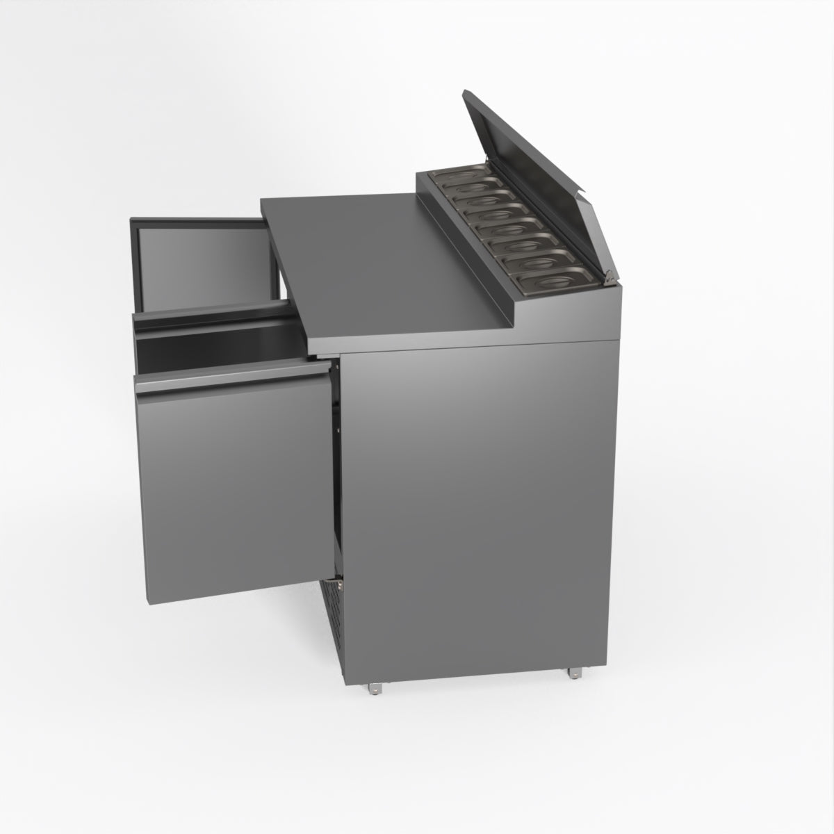 FED-X Three Door Salad Prep Fridge XGNS1300D