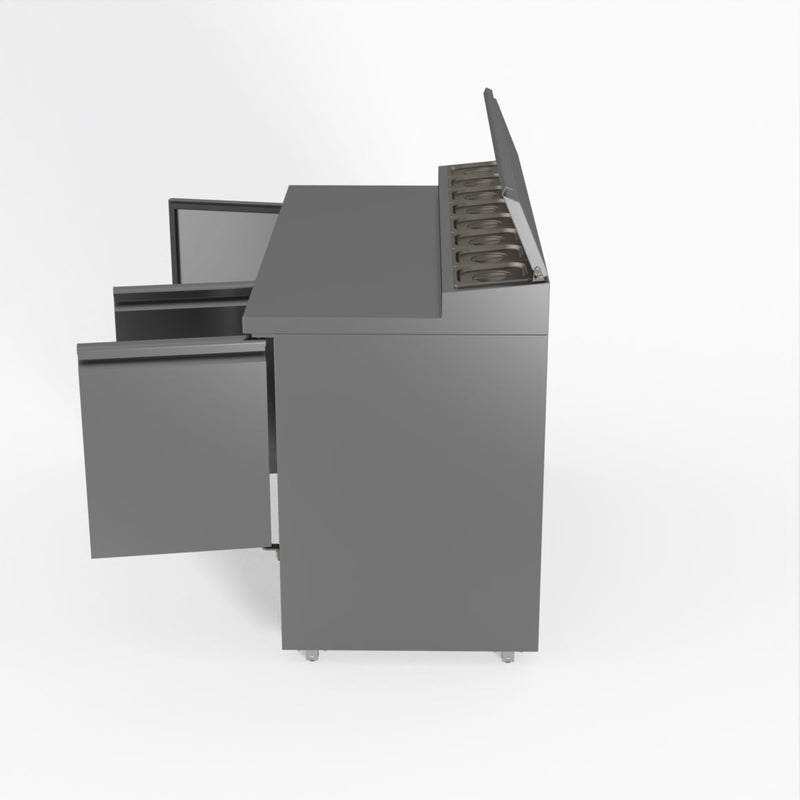 FED-X Three Door Salad Prep Fridge XGNS1300D