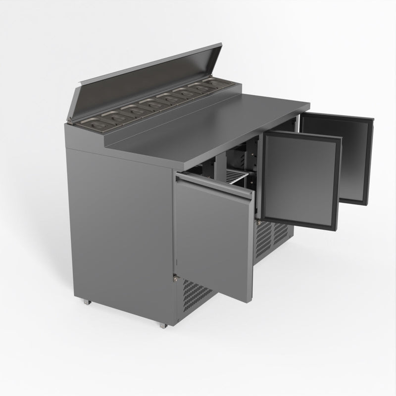 FED-X Three Door Salad Prep Fridge XGNS1300D