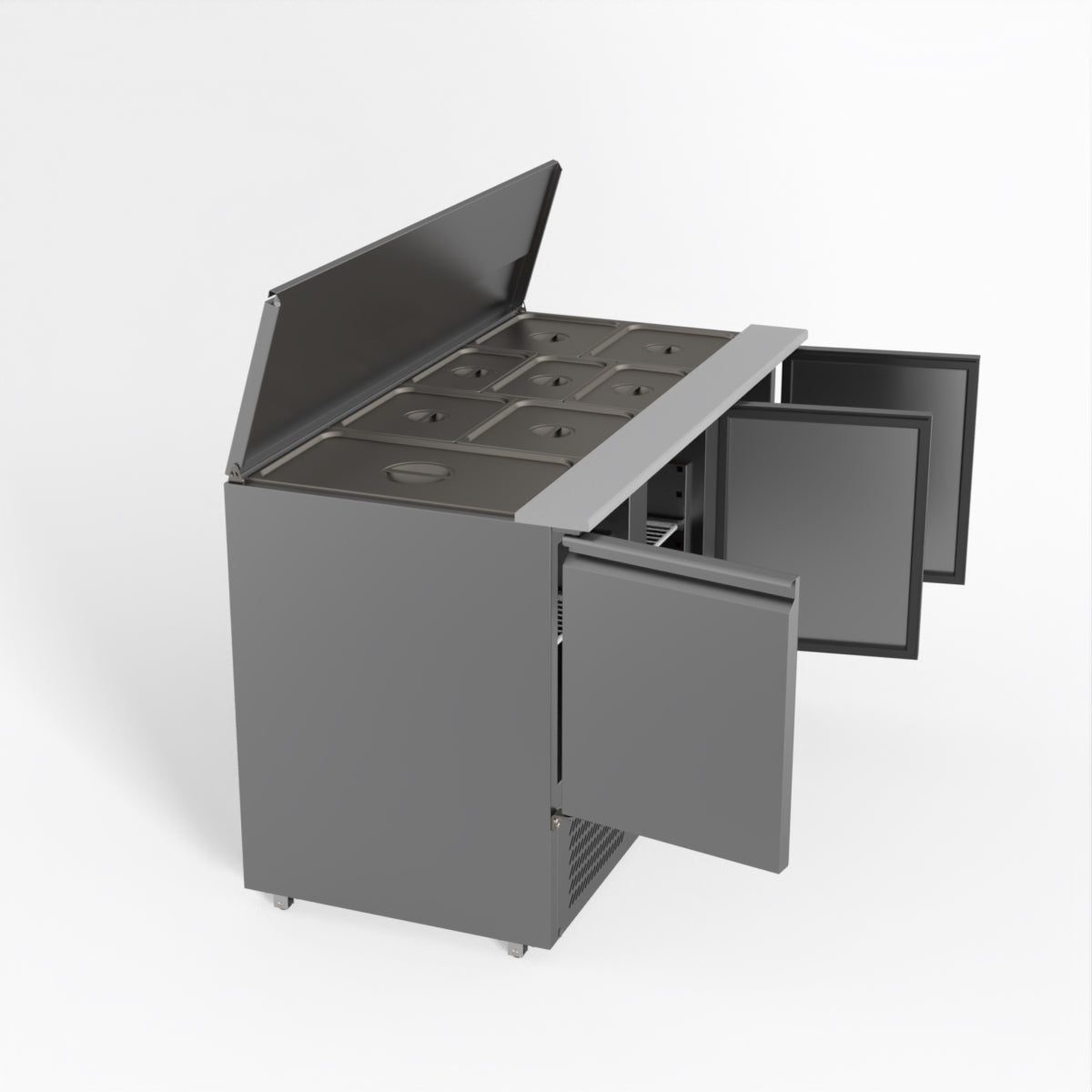 FED-X Three Door Salad Prep Fridge XGNS1300S