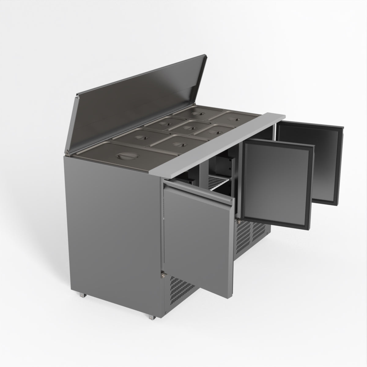 FED-X Three Door Salad Prep Fridge XGNS1300S