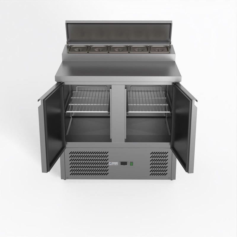 FED-X Two Door Salad Prep Fridge XGNS900D