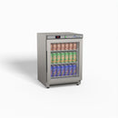 FED-X Thermaster Stainless Steel Upright Static Display Fridge XR200SG