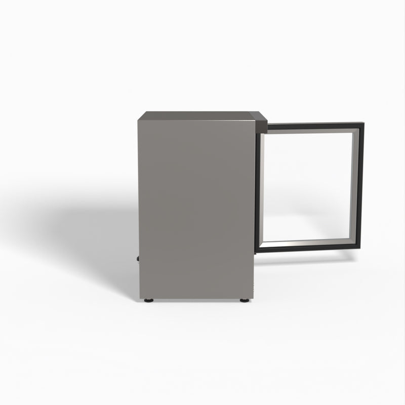 Thermaster Stainless Steel Upright Static Display Fridge XR200SG