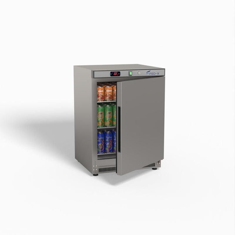 Thermaster Stainless Steel Upright Static Fridge XR200SS