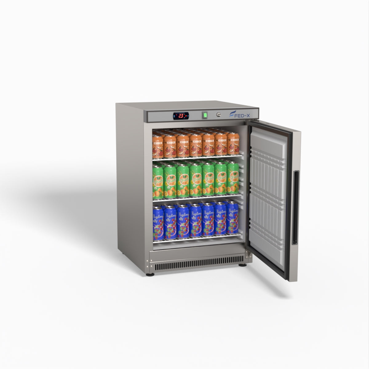 Thermaster Stainless Steel Upright Static Fridge XR200SS