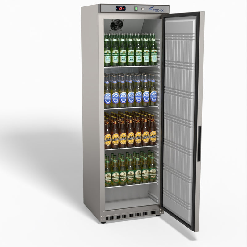 Stainless Steel Upright Static Fridge XR400SS