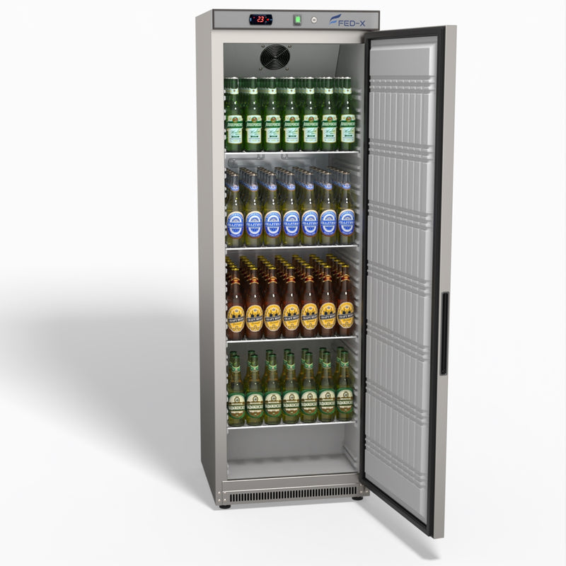 Stainless Steel Upright Static Fridge XR400SS