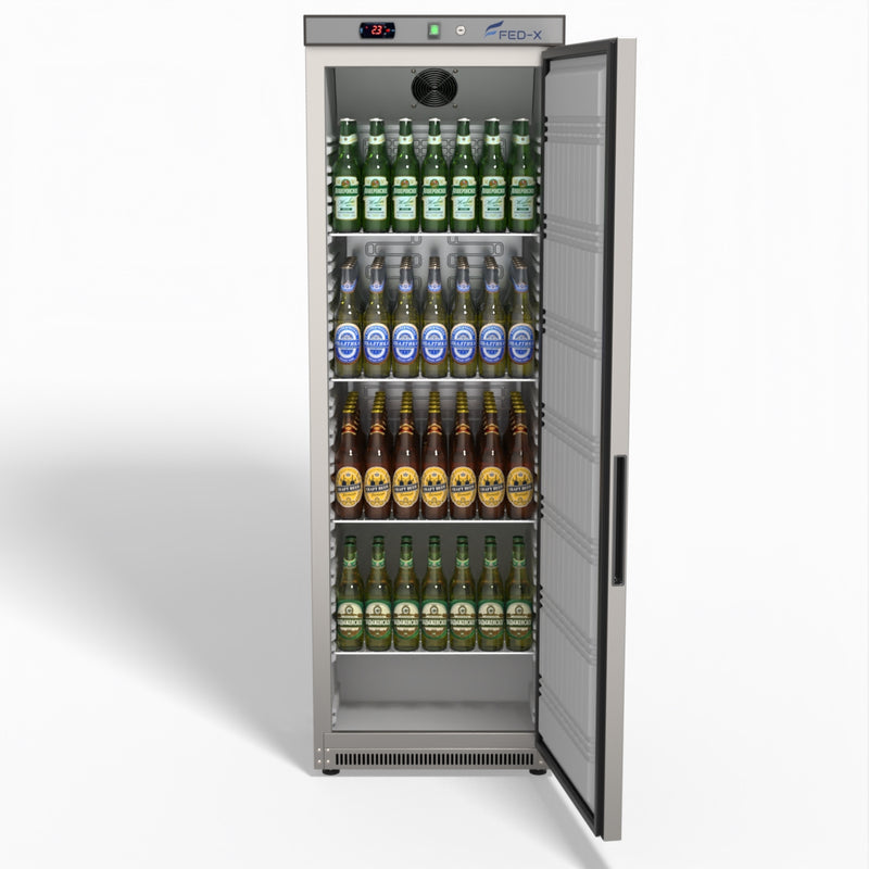 Stainless Steel Upright Static Fridge XR400SS