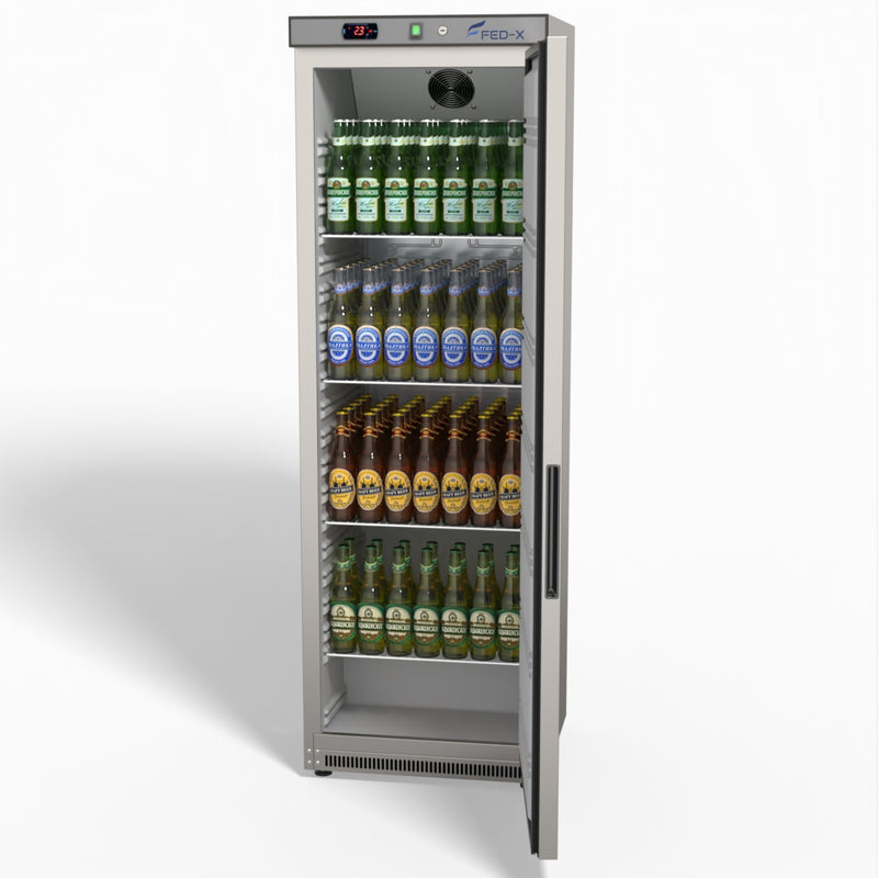 Stainless Steel Upright Static Fridge XR400SS