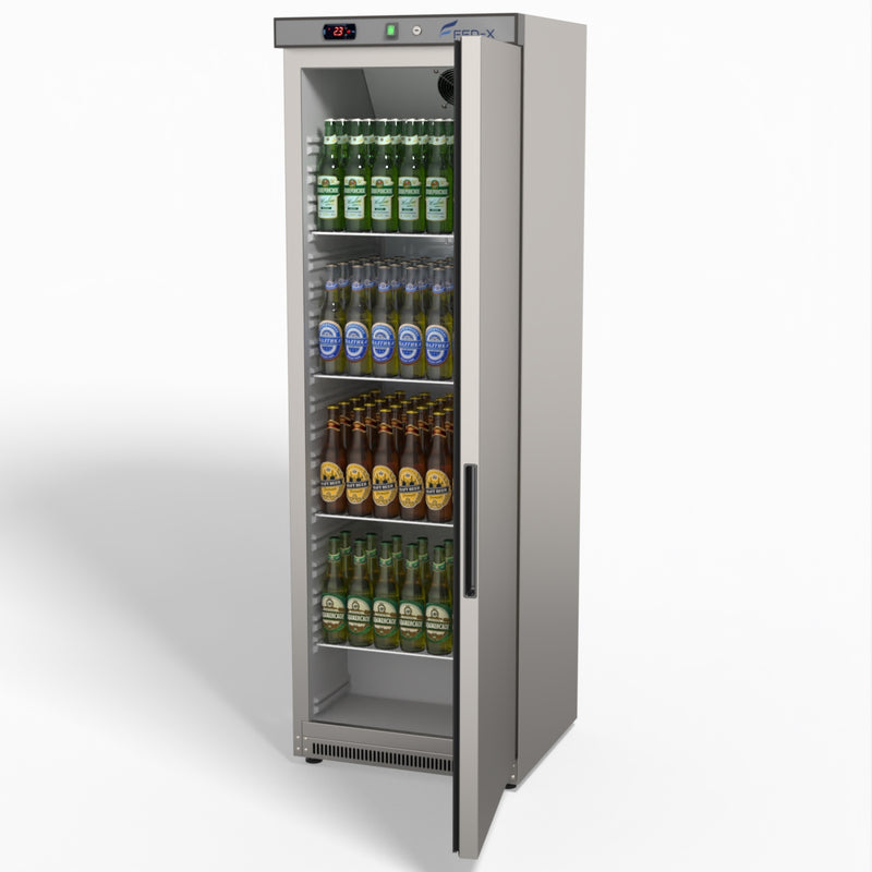 Stainless Steel Upright Static Fridge XR400SS