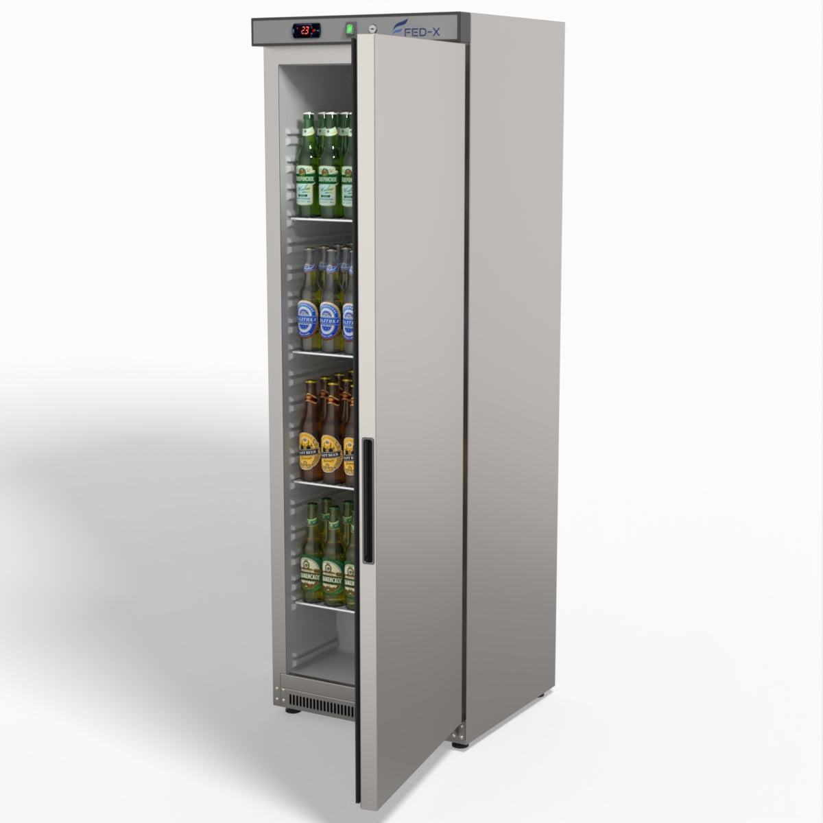 Stainless Steel Upright Static Fridge XR400SS