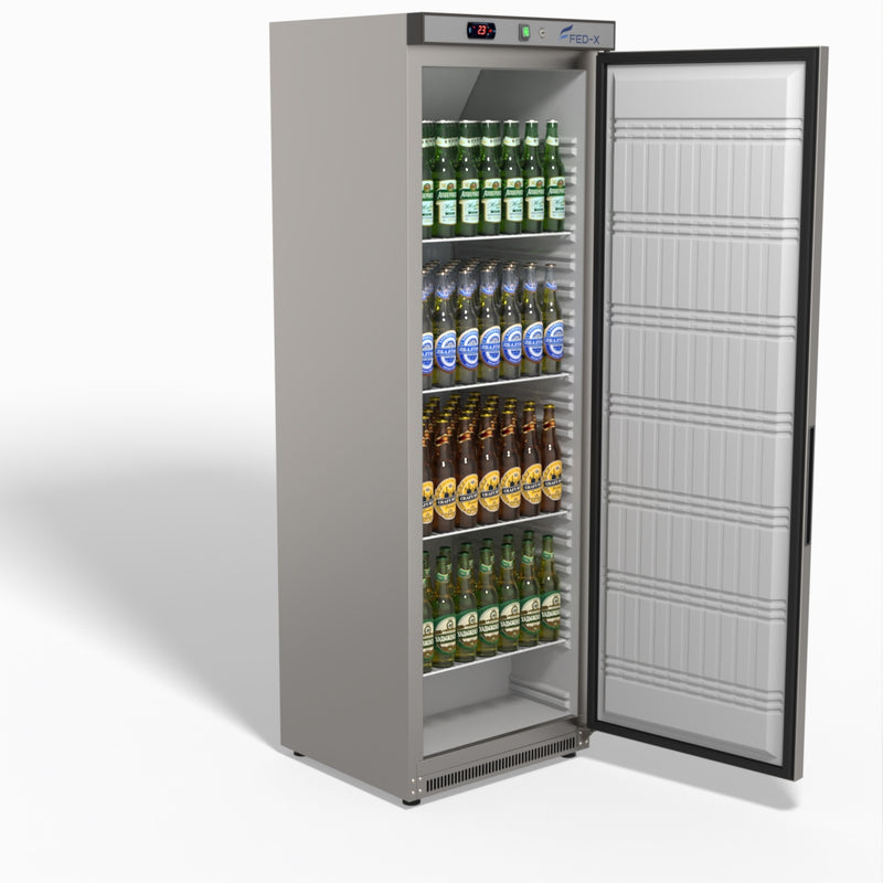 Stainless Steel Upright Static Fridge XR400SS