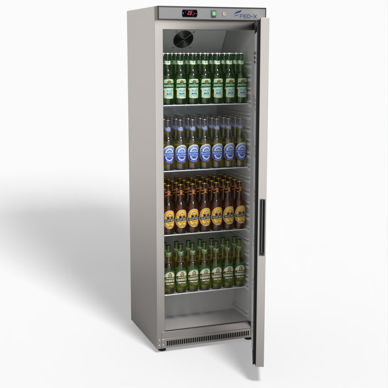 Stainless Steel Upright Static Fridge XR400SS