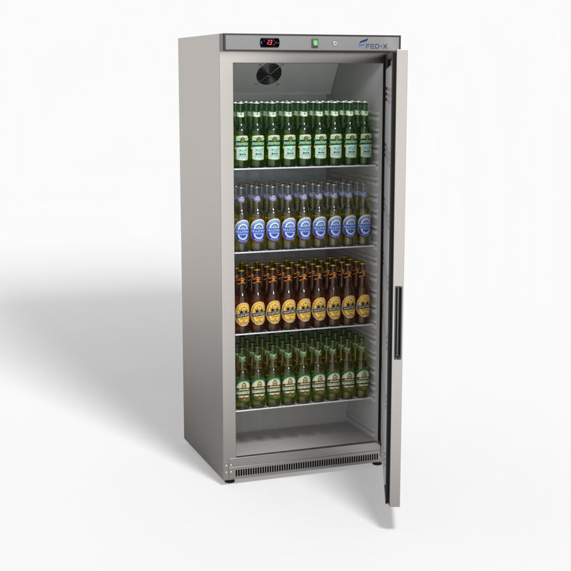 Stainless Steel Upright Static Fridge XR600SS