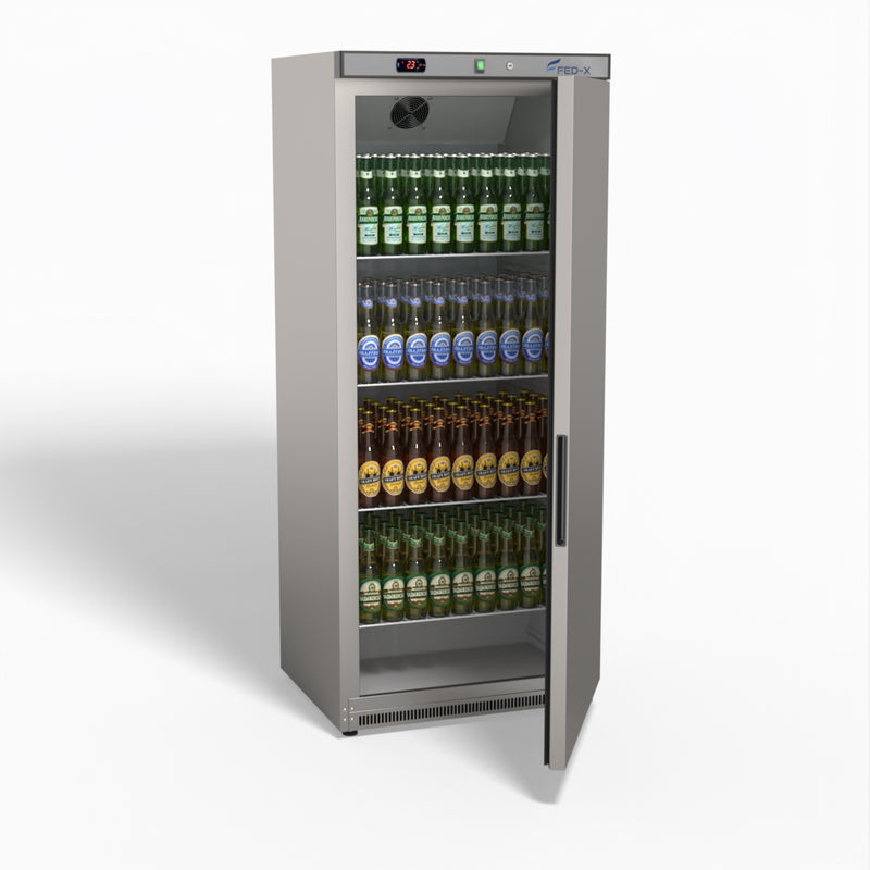 Stainless Steel Upright Static Fridge XR600SS