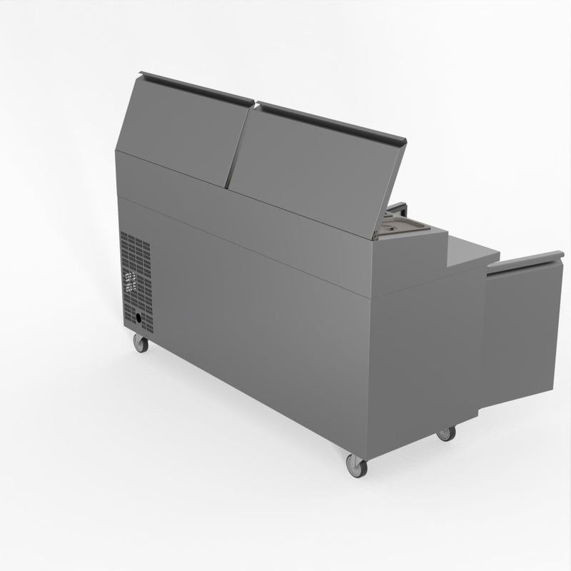 FED-X S/S Three Door Sandwich Counter XSS7C18S3V